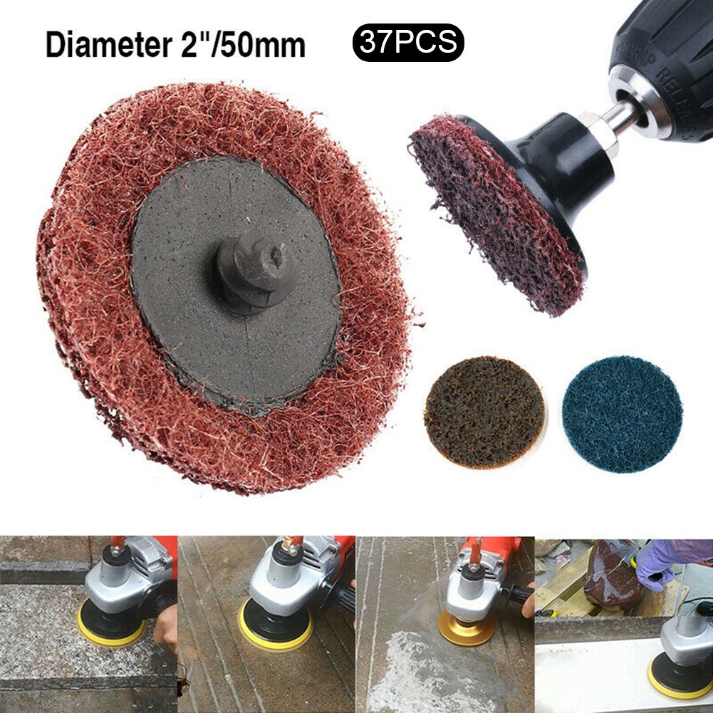 Grinder Polishing Pad Kit - แผ่นขัดแบบเปลี่ยนเร็ว 36 ชิ้น ขนาด 2 นิ้ว