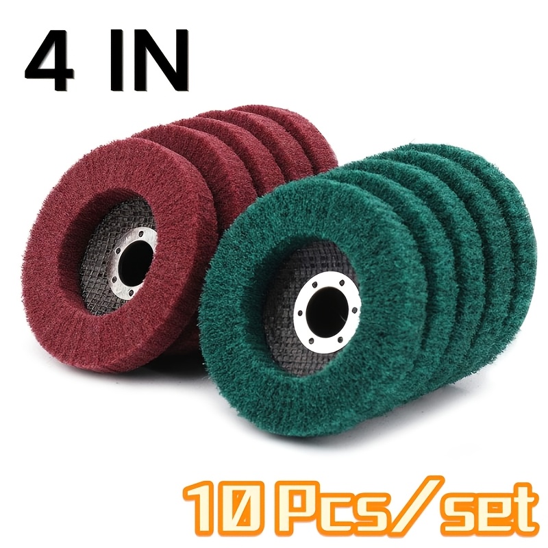Angle Grinder Flap Disc Set - ชุดแผ่นขัดแบบมีปุ่ม 4 นิ้ว จำนวน 10 ชิ้น