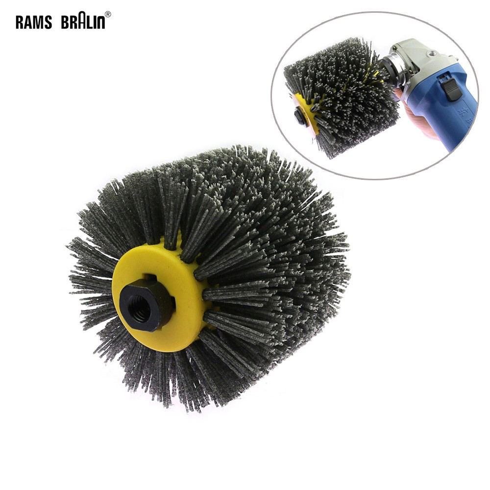 Angle Grinder Wire Brush Wheel - ล้อขัดขัดสำหรับเฟอร์นิเจอร์ไม้แปรงไนล่อนลวดขัด P80ขัดลูกหมู