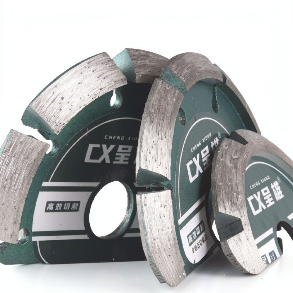Angle Grinder Diamond Blade Concrete - แผ่นตัดเพชรรูปตัววี สำหรับเครื่องเจียรไฟฟ้า ใบมีดเซาะร่องคอนกรีต หิน และผนัง แบบหนาพิเศษ