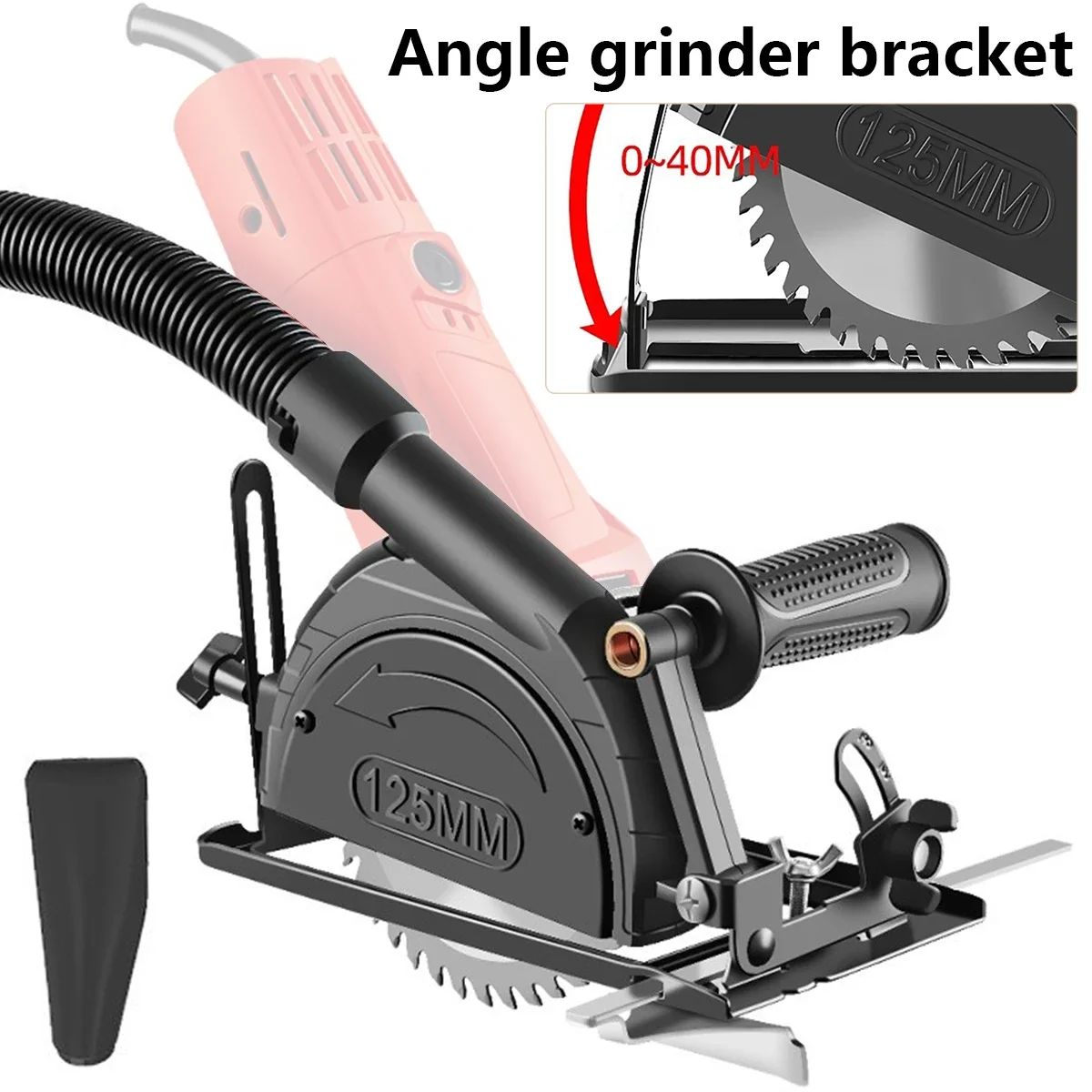 Angle Grinder Stand Holder - HILIXUN แท่นเจียรไฟฟ้า 45 ° เครื่องบดมุมแบบปรับได้เพื่อยึดเครื่องตัด ขาตั้งฐานเครื่องบดมุมแบบไร้ฝุ่น