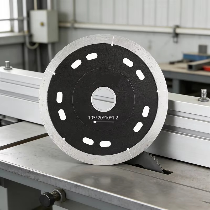 Angle Grinder Cutting Disc 125Mm - ใบเลื่อยเพชรแบบวงแหวนต่อเนื่อง ขนาด 105/115/125 มม. สำหรับตัดกระเบื้องเซรามิกพอร์ซเลน ใช้กับเครื่องเจียร
