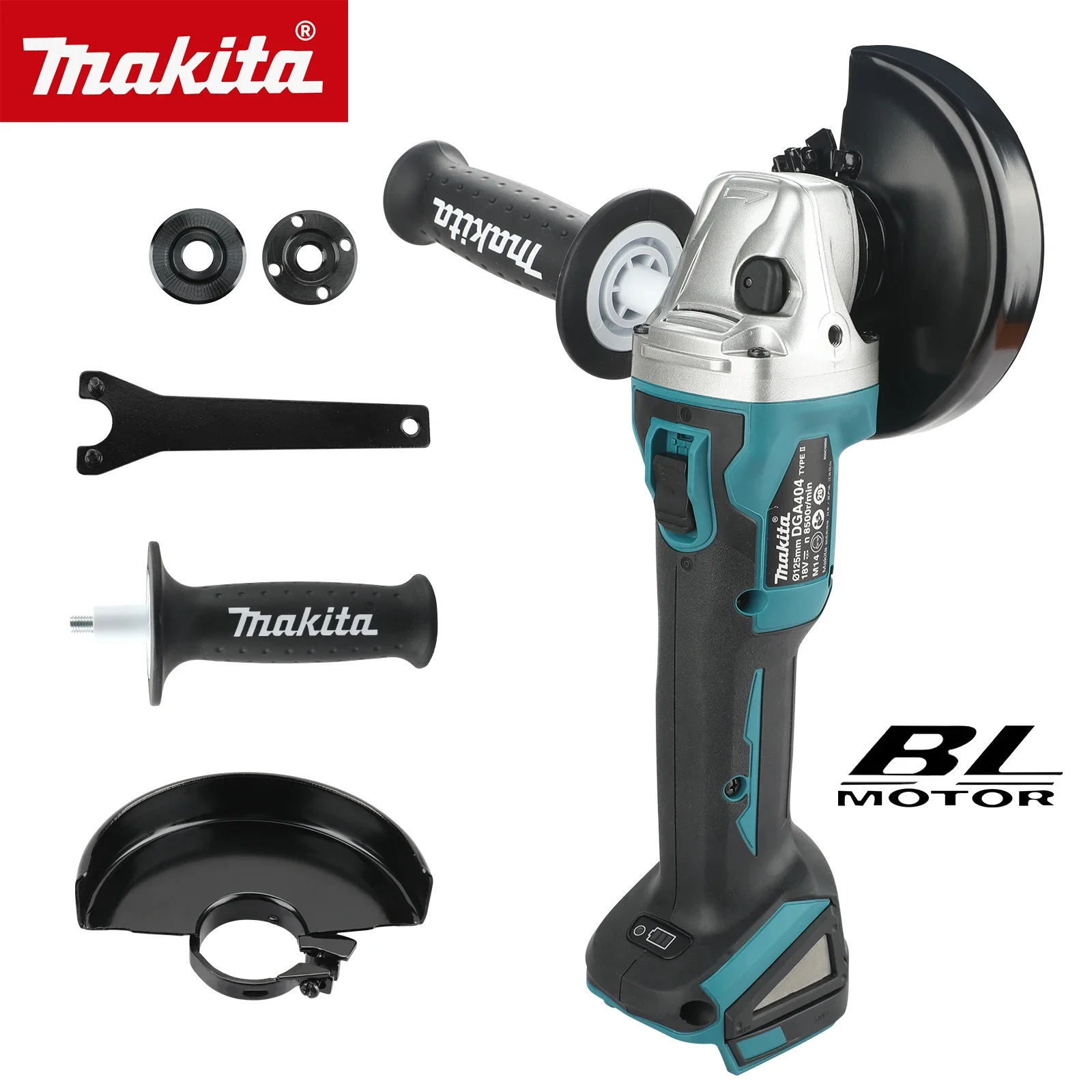 Cordless Angle Grinder 125Mm Brushless - เครื่องเจียรไฟฟ้าไร้แปรงถ่าน Makita DGA404 18V 125 มม.