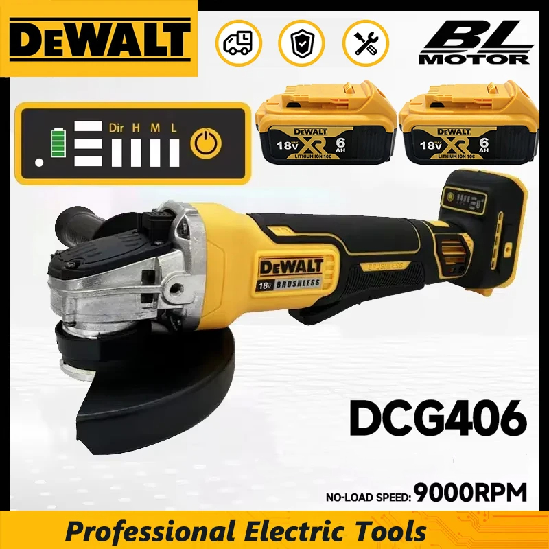 Cordless Angle Grinder 125Mm Brushless - เครื่องเจียรไร้สาย Dewalt DCG406 ขนาด 125 มม.