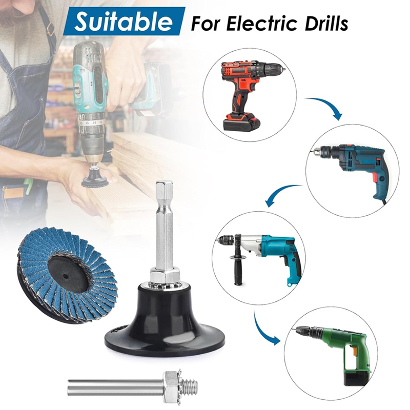 Angle Grinder Flap Disc Set - AC88 ชุดแผ่นขัด 72 ชิ้น ขนาด 2