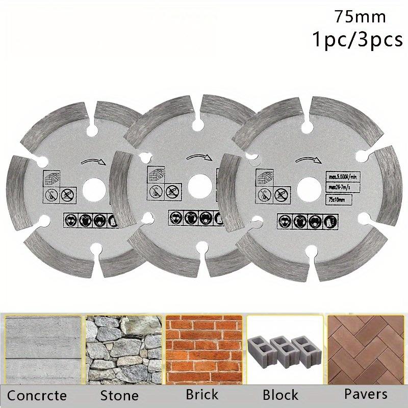 Angle Grinder Diamond Blade Concrete - 1/3 ชิ้น ใบตัดหินขนาด 3 นิ้ว ใบเลื่อยขนาดเล็ก