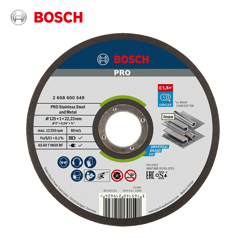 Angle Grinder Cutting Disc 125Mm - บ๊อช 125 มม. ใบตัด ล้อตัด เครื่องบดมุม