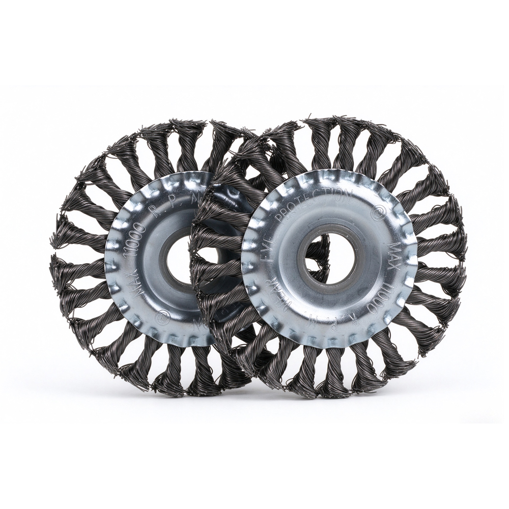 แปรงลวดแบนแบบบิดเกลียว 5 นิ้ว  - Angle Grinder Wire Brush Wheel บทวิจารณ์และราคา