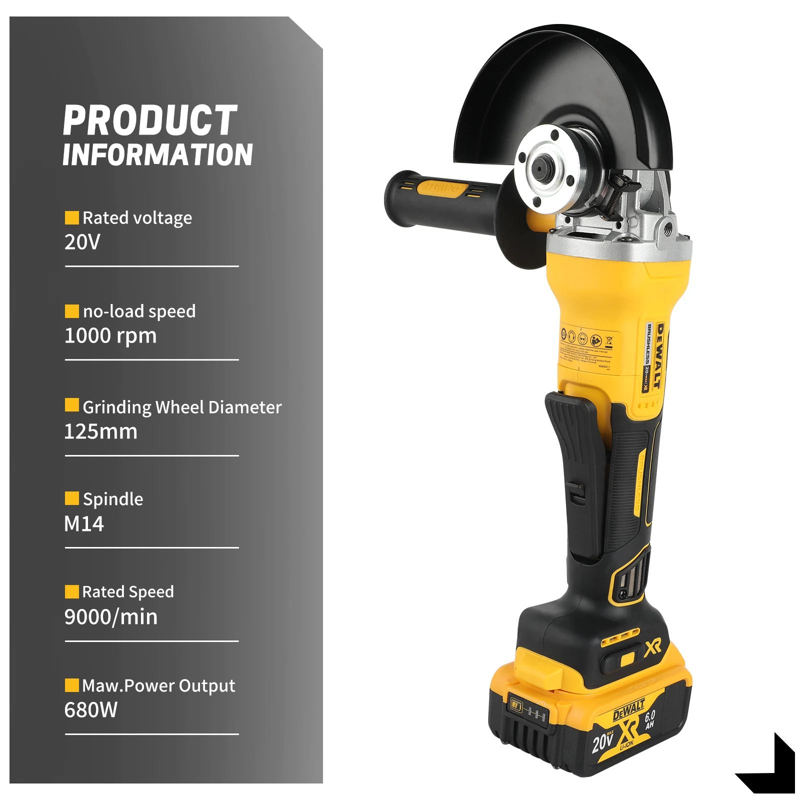 เครื่องเจียรไร้สาย Dewalt 125M - Cordless Angle Grinder 125Mm Brushless บทวิจารณ์และราคา
