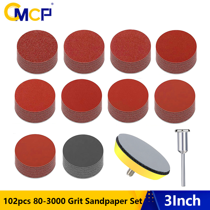 แผ่นขัดกระดาษทราย CMCP 102 ชิ้ - Grinder Polishing Pad Kit บทวิจารณ์และราคา