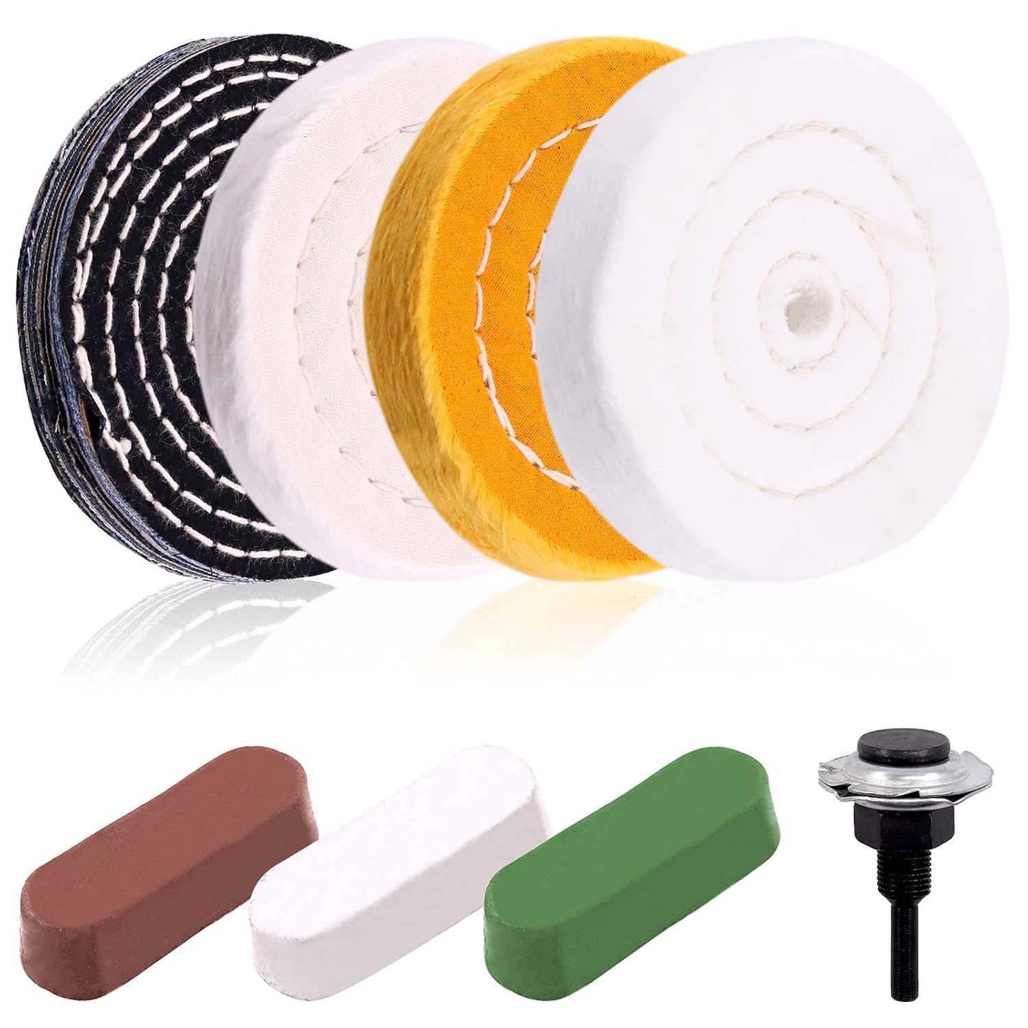 ชุดเครื่องขัดแบบตั้งโต๊ะ พร้อม - Grinder Polishing Pad Kit บทวิจารณ์และราคา