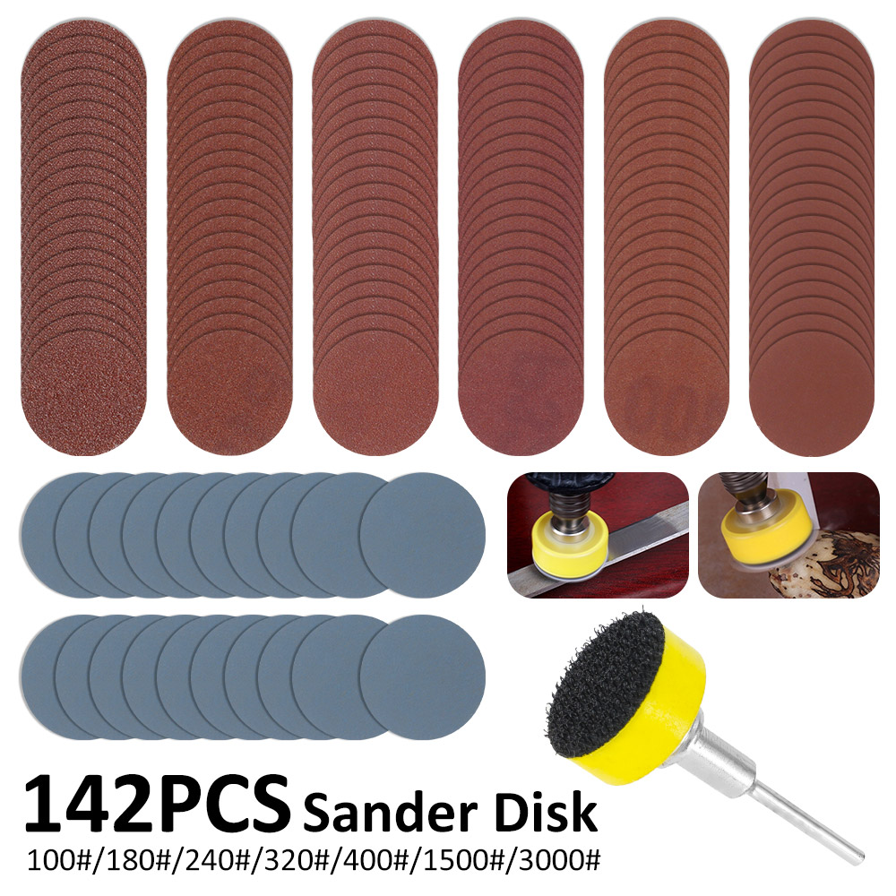 ชุดแผ่นขัดทรายขนาด 1 นิ้ว 142  - Grinder Polishing Pad Kit บทวิจารณ์และราคา