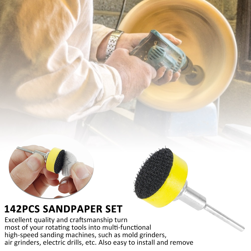 ชุดแผ่นขัดทรายขนาด 1 นิ้ว 142  - Grinder Polishing Pad Kit บทวิจารณ์และราคา