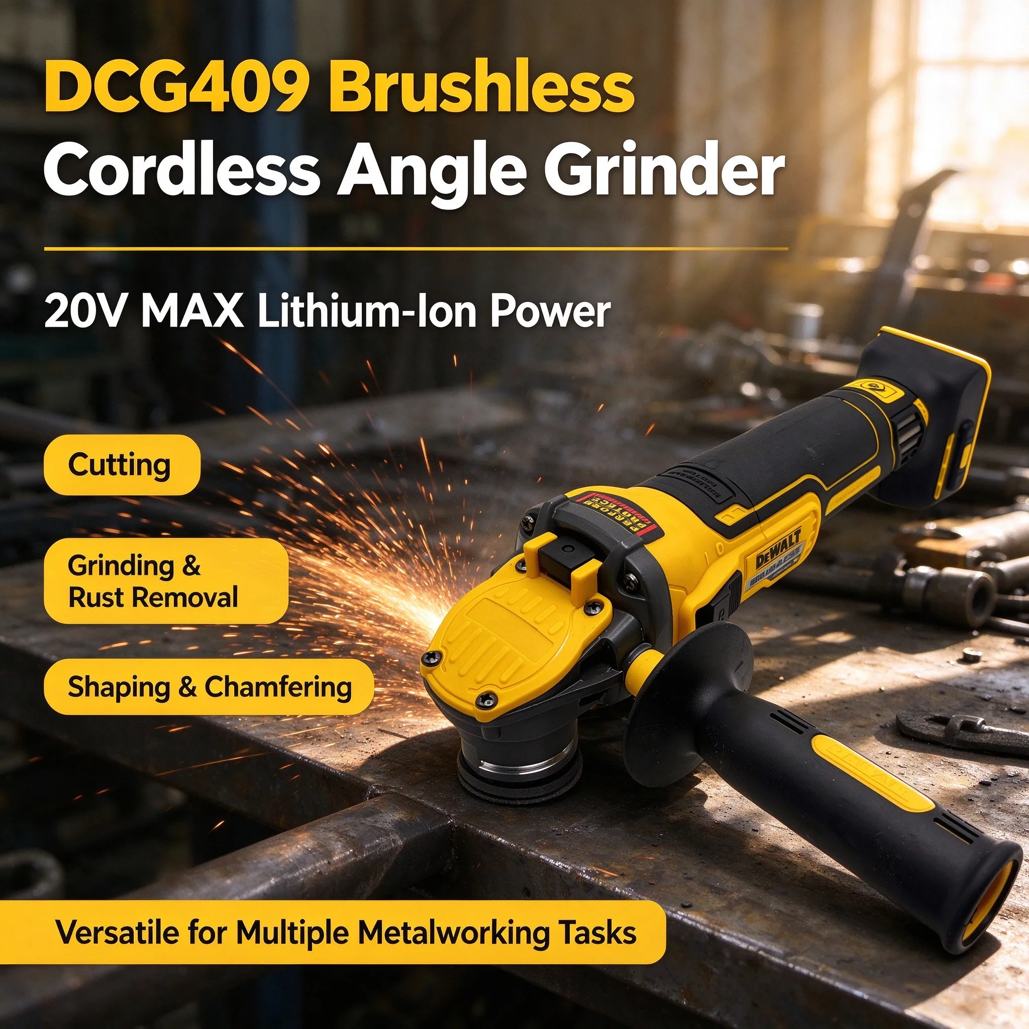 เครื่องเจียรไฟฟ้า DEWALT รุ่น  - Cordless Angle Grinder 125Mm Brushless บทวิจารณ์และราคา