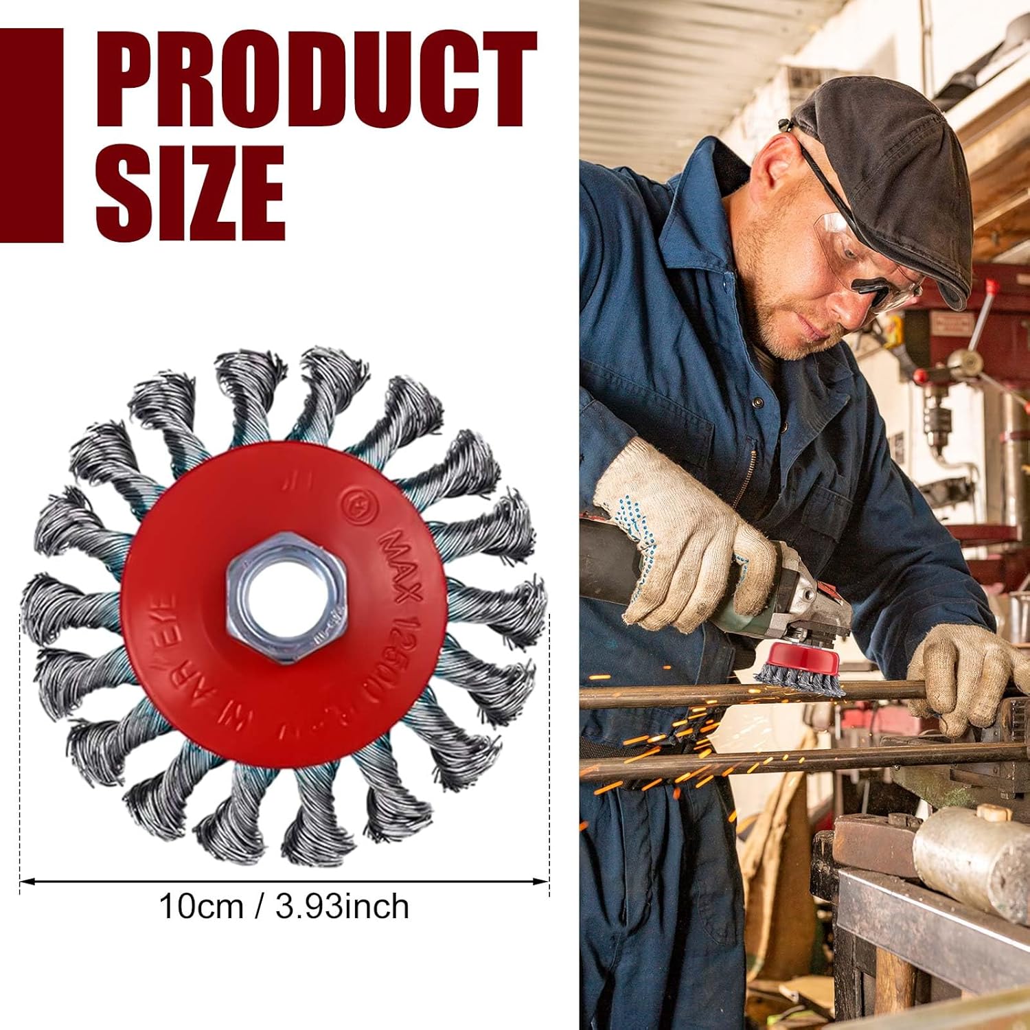 100 มม.แปรงลวดเหล็กบิดสําหรับเ - Angle Grinder Wire Brush Wheel บทวิจารณ์และราคา