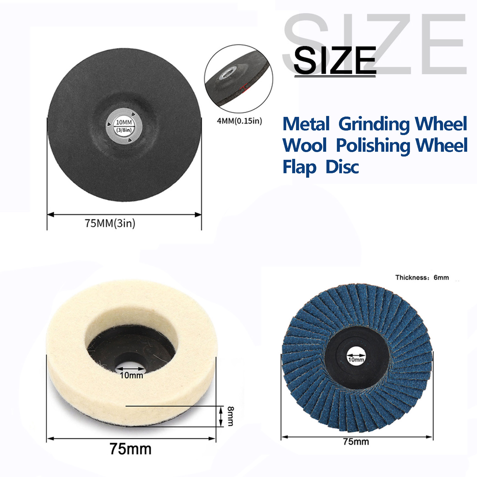 10 ชิ้น/เซ็ต 75 มม.แผ่นตัดไม้, - Angle Grinder Flap Disc Set บทวิจารณ์และราคา