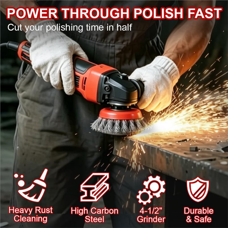 ชุดแปรงลวด Best-Wire 7 ชิ้น สำ - Angle Grinder Wire Brush Wheel บทวิจารณ์และราคา