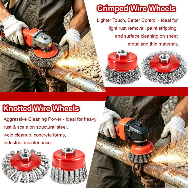 ชุดแปรงลวด Best-Wire 7 ชิ้น สำ - Angle Grinder Wire Brush Wheel บทวิจารณ์และราคา