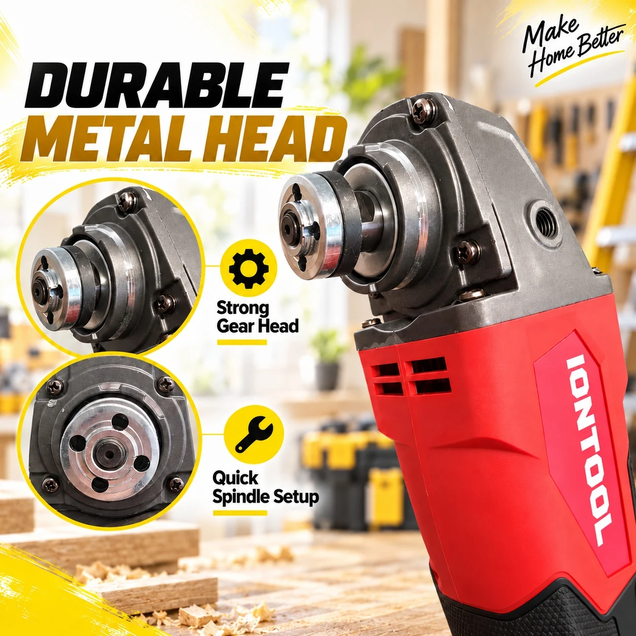 เครื่องเจียรไร้สายขนาดกะทัดรัด - Brushless Grinder 100Mm 850W บทวิจารณ์และราคา