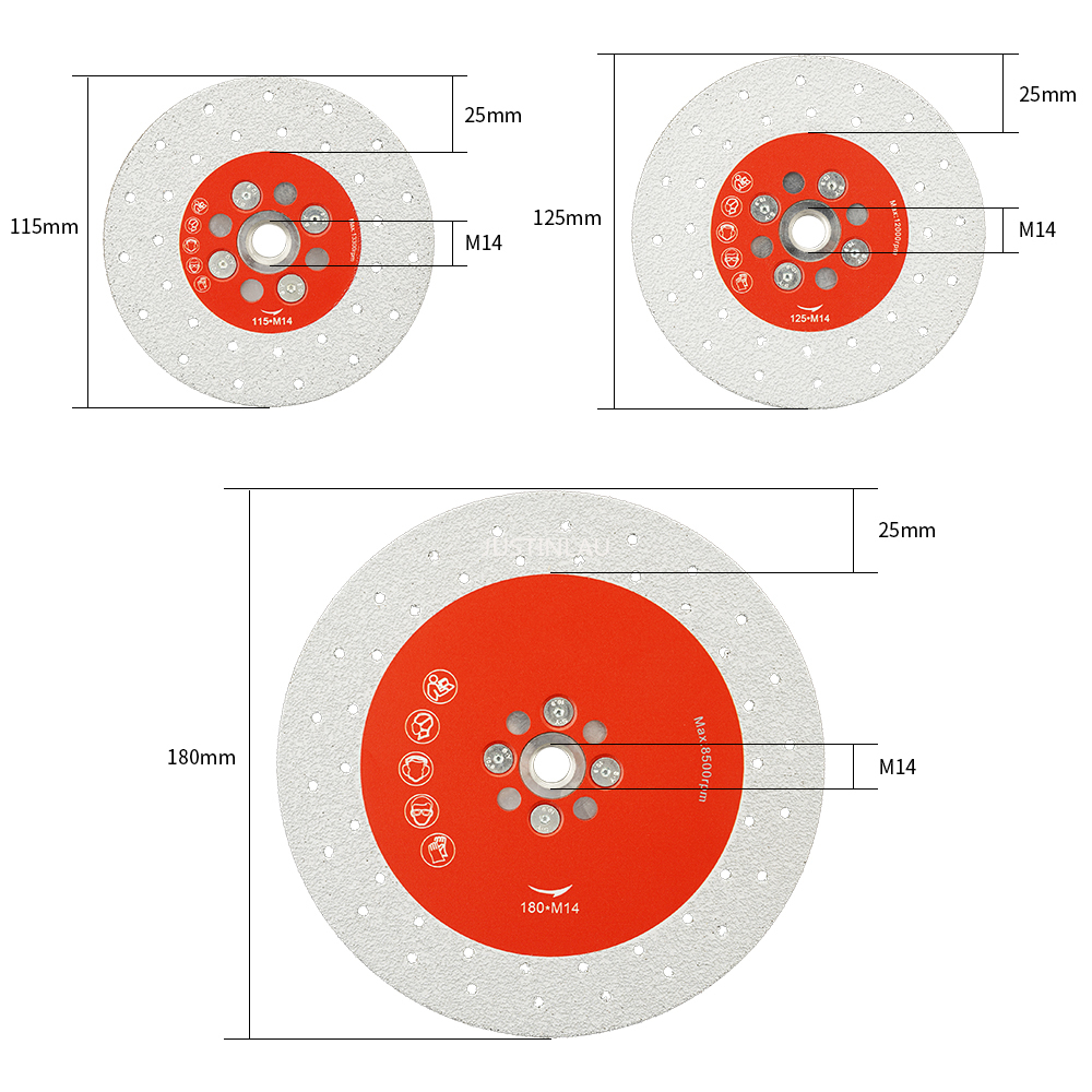 ใบเจียรเพชรแบบสุญญากาศ M14 100 - Angle Grinder Diamond Blade Concrete บทวิจารณ์และราคา