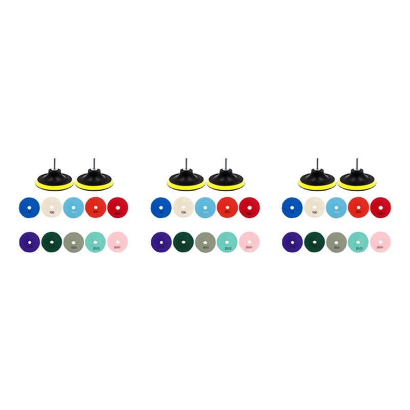 ABWP-36 ชิ้น ชุดแผ่นขัดเพชร 3  - Grinder Polishing Pad Kit บทวิจารณ์และราคา