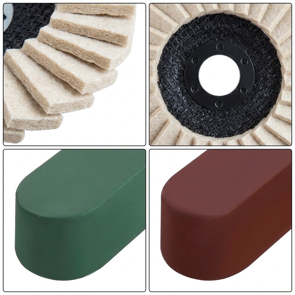 ชุดล้อขัดเงาขนแกะ 5 ชิ้น พร้อม - Angle Grinder Flap Disc Set บทวิจารณ์และราคา