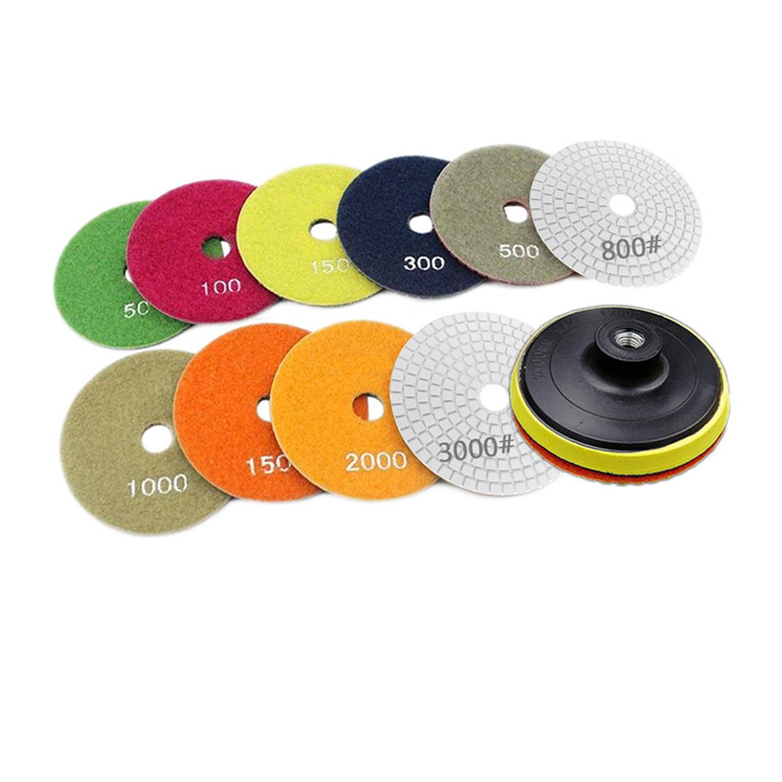 ชุดแผ่นขัดหินสำหรับเครื่องเจีย - Grinder Polishing Pad Kit บทวิจารณ์และราคา