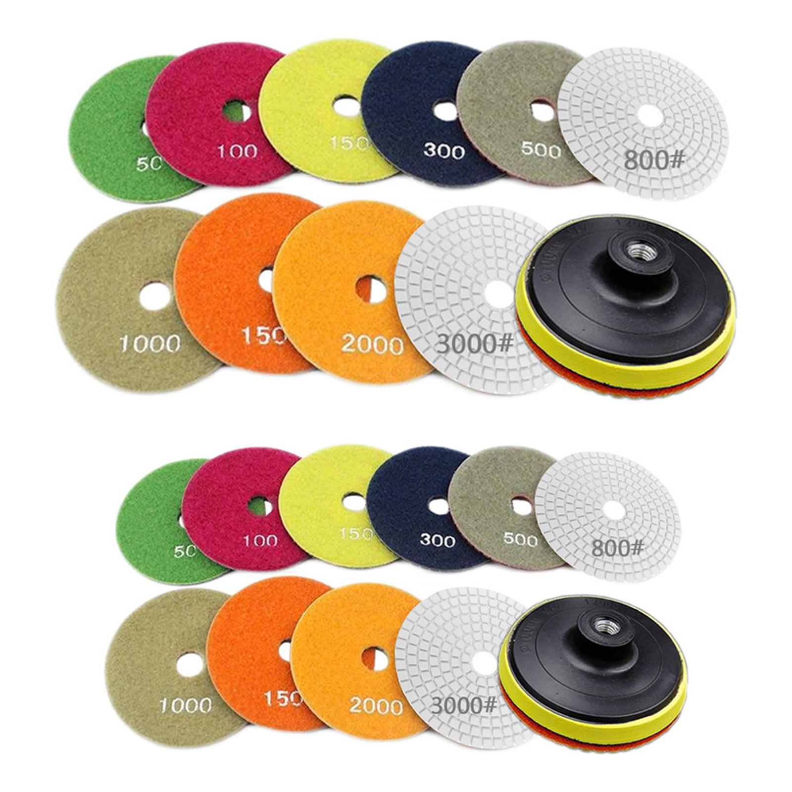 ชุดแผ่นขัดหินสำหรับเครื่องเจีย - Grinder Polishing Pad Kit บทวิจารณ์และราคา