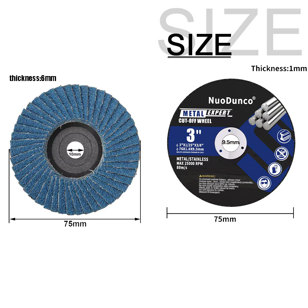 10ชิ้น/เซ็ต75มม. เรซินตัดแผ่นล - Angle Grinder Flap Disc Set บทวิจารณ์และราคา