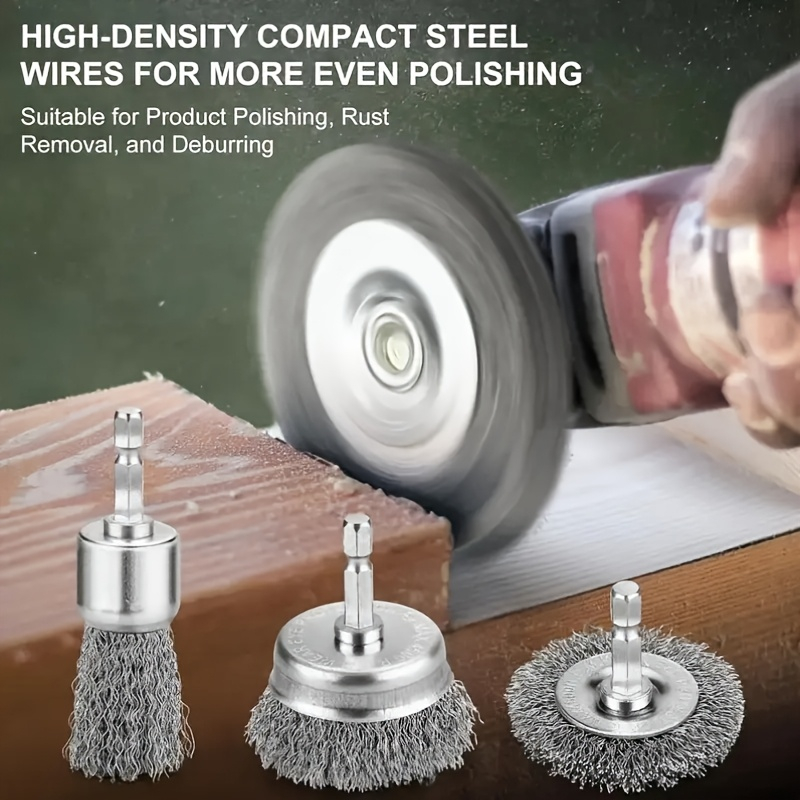 แปรงลวดขัดโลหะ 4 ชิ้น สำหรับขจ - Angle Grinder Wire Brush Wheel บทวิจารณ์และราคา