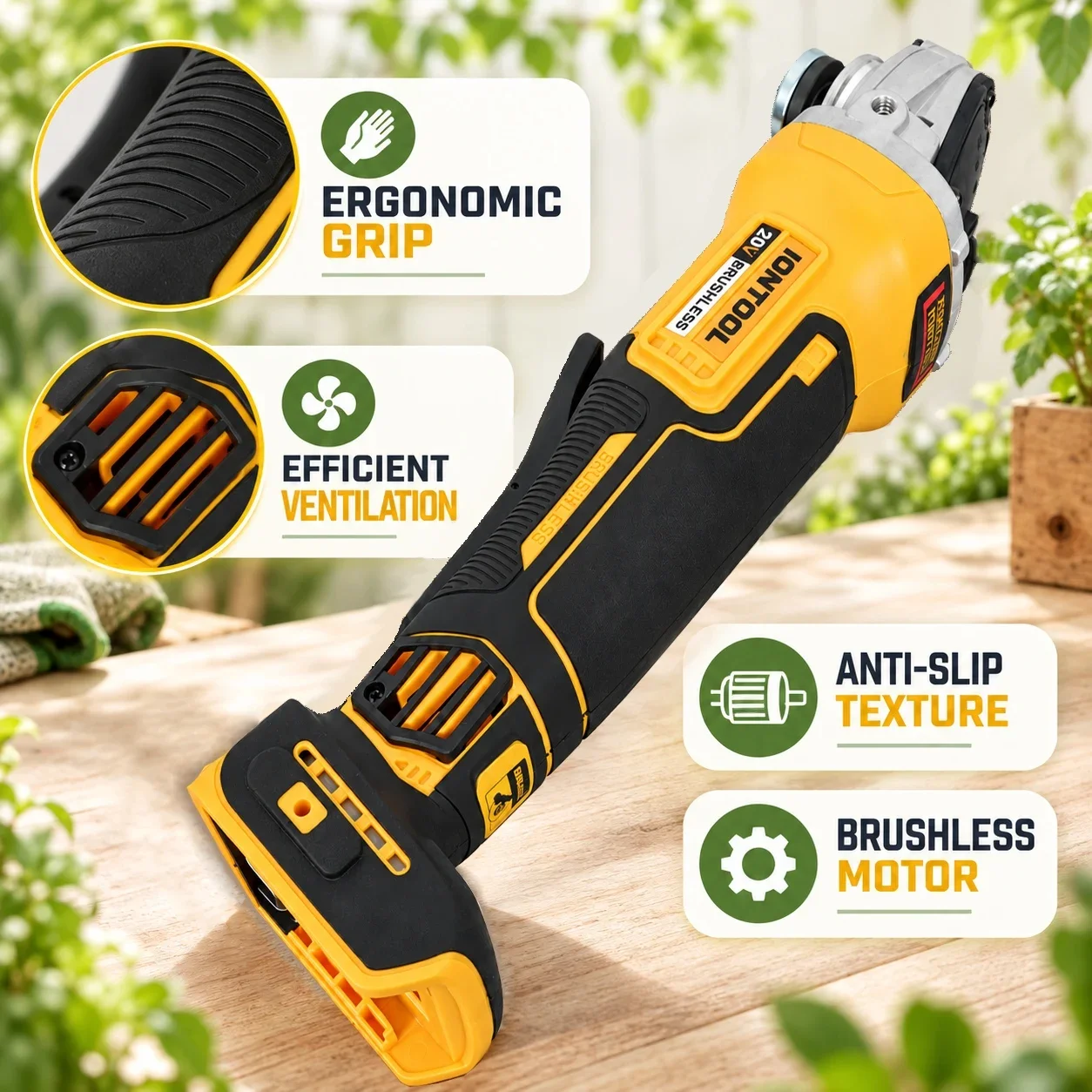 เครื่องเจียรไร้สายแบบมุม 100 ม - Angle Grinder Variable Speed Corded บทวิจารณ์และราคา