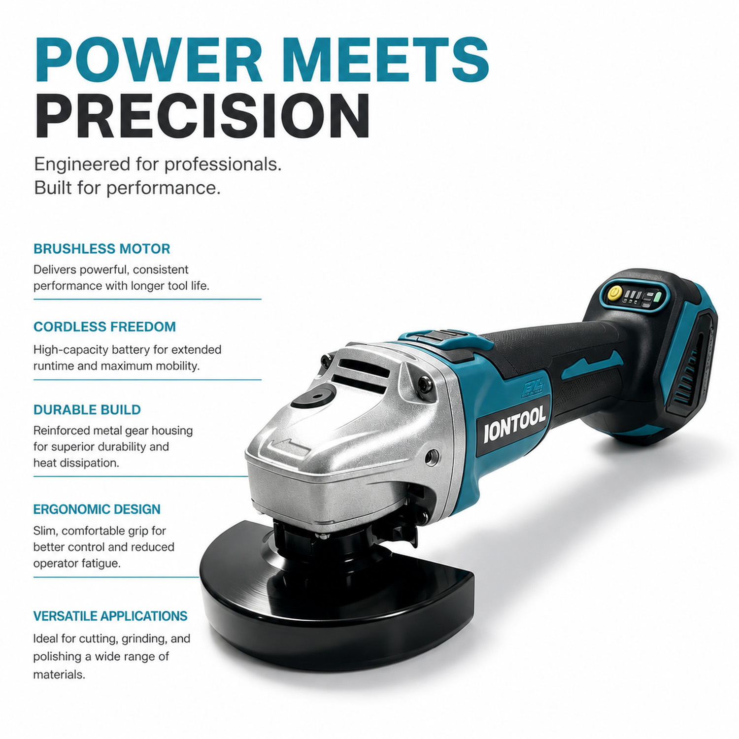เครื่องเจียรไร้สายแบบไร้แปรงถ่ - Brushless Grinder 100Mm 850W บทวิจารณ์และราคา