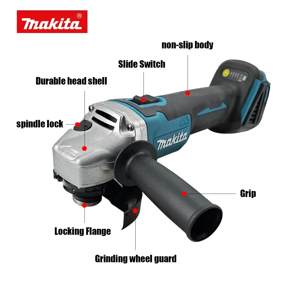 เครื่องเจียรไร้สาย Makita ขนาด - Cordless Angle Grinder 125Mm Brushless บทวิจารณ์และราคา