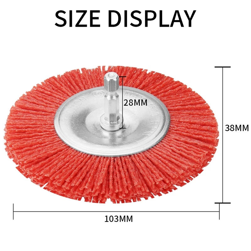 แปรงลวดไนลอนแบบแบนสำหรับเครื่อ - Angle Grinder Wire Brush Wheel บทวิจารณ์และราคา