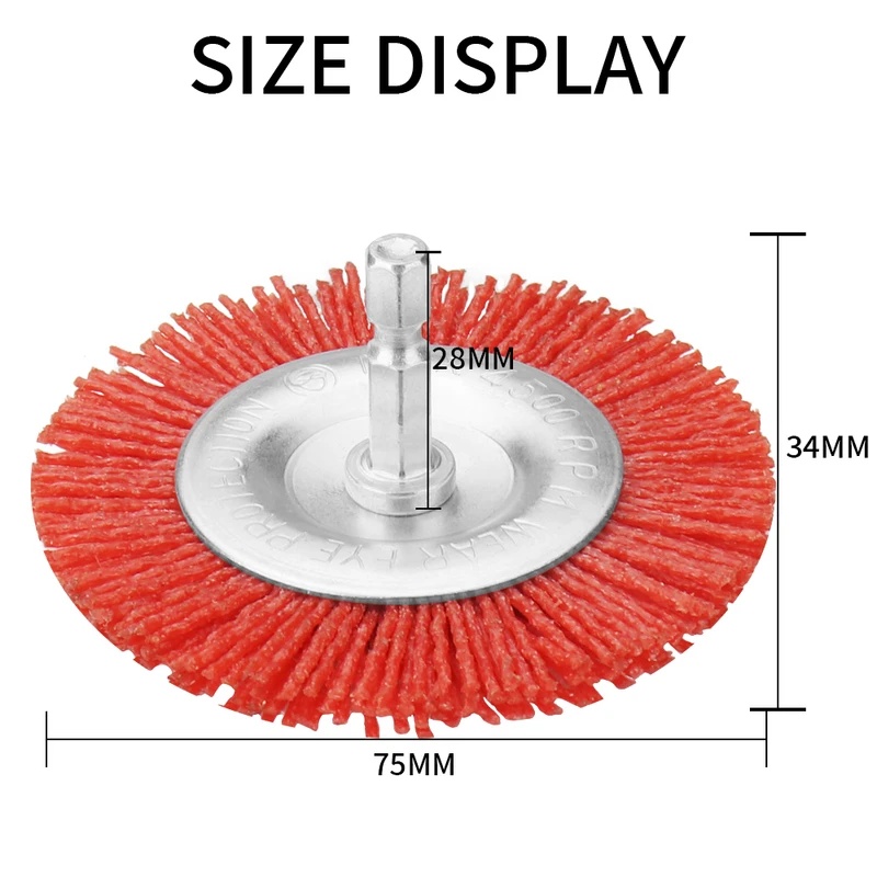 แปรงลวดไนลอนแบบแบนสำหรับเครื่อ - Angle Grinder Wire Brush Wheel บทวิจารณ์และราคา