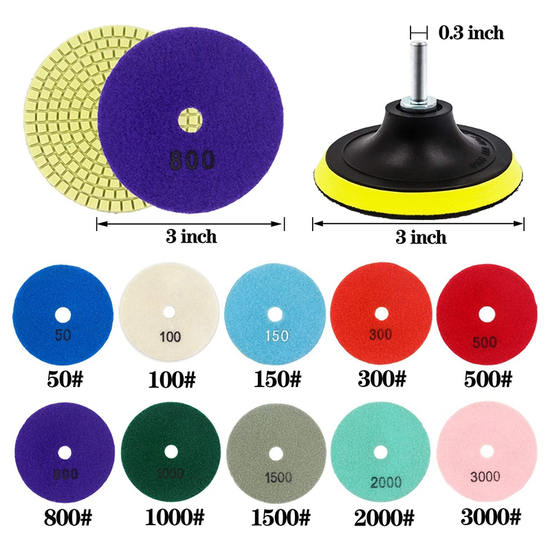 ชุดแผ่นขัดเงา A33Z-12 ชิ้น ขนา - Grinder Polishing Pad Kit บทวิจารณ์และราคา