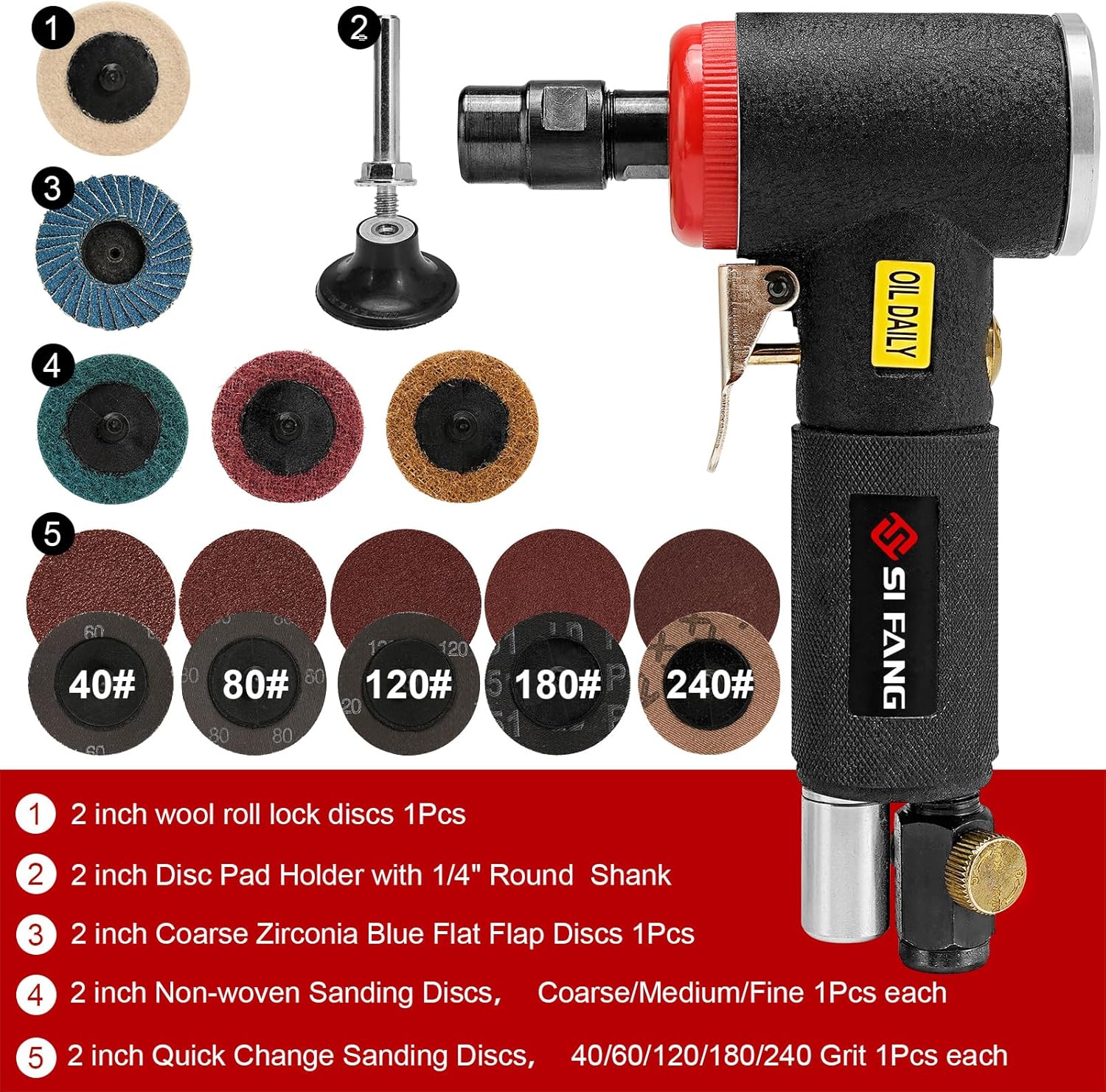 เครื่องเจียรลมมินิ SI FANG แบบ - Die Grinder 1/4 Inch Air บทวิจารณ์และราคา