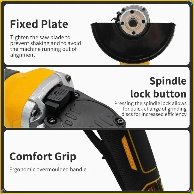 เครื่องเจียรไร้สาย DCG406 ขนาด - Cordless Angle Grinder 125Mm Brushless บทวิจารณ์และราคา