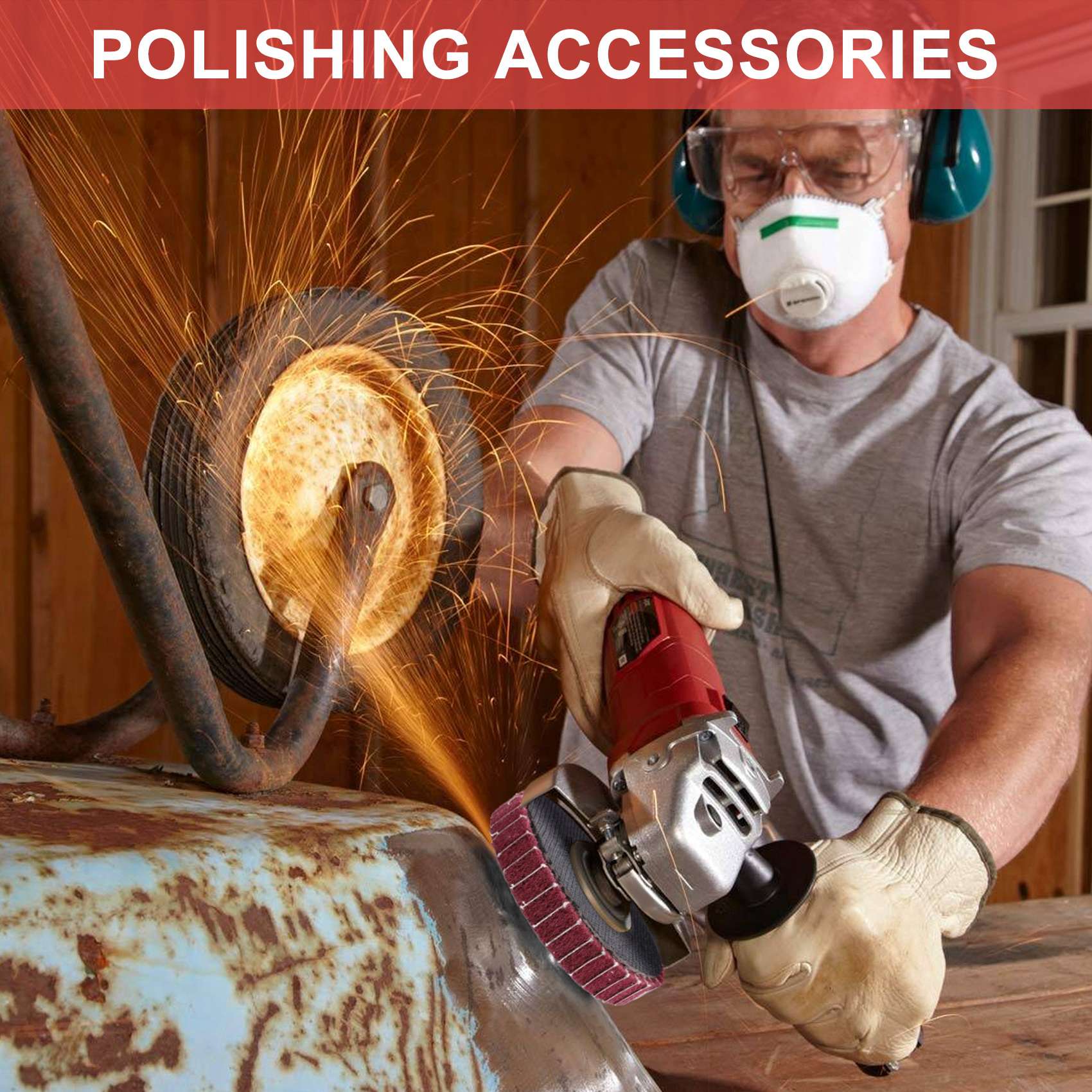ใหม่ 8PCS 4 นิ้วสีแดงและสีเขีย - Angle Grinder Flap Disc Set บทวิจารณ์และราคา