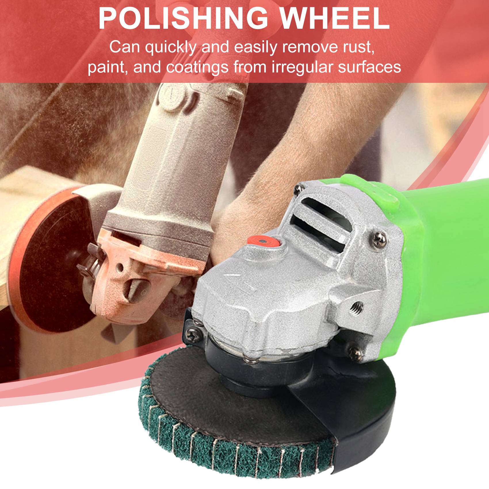 ใหม่ 8PCS 4 นิ้วสีแดงและสีเขีย - Angle Grinder Flap Disc Set บทวิจารณ์และราคา