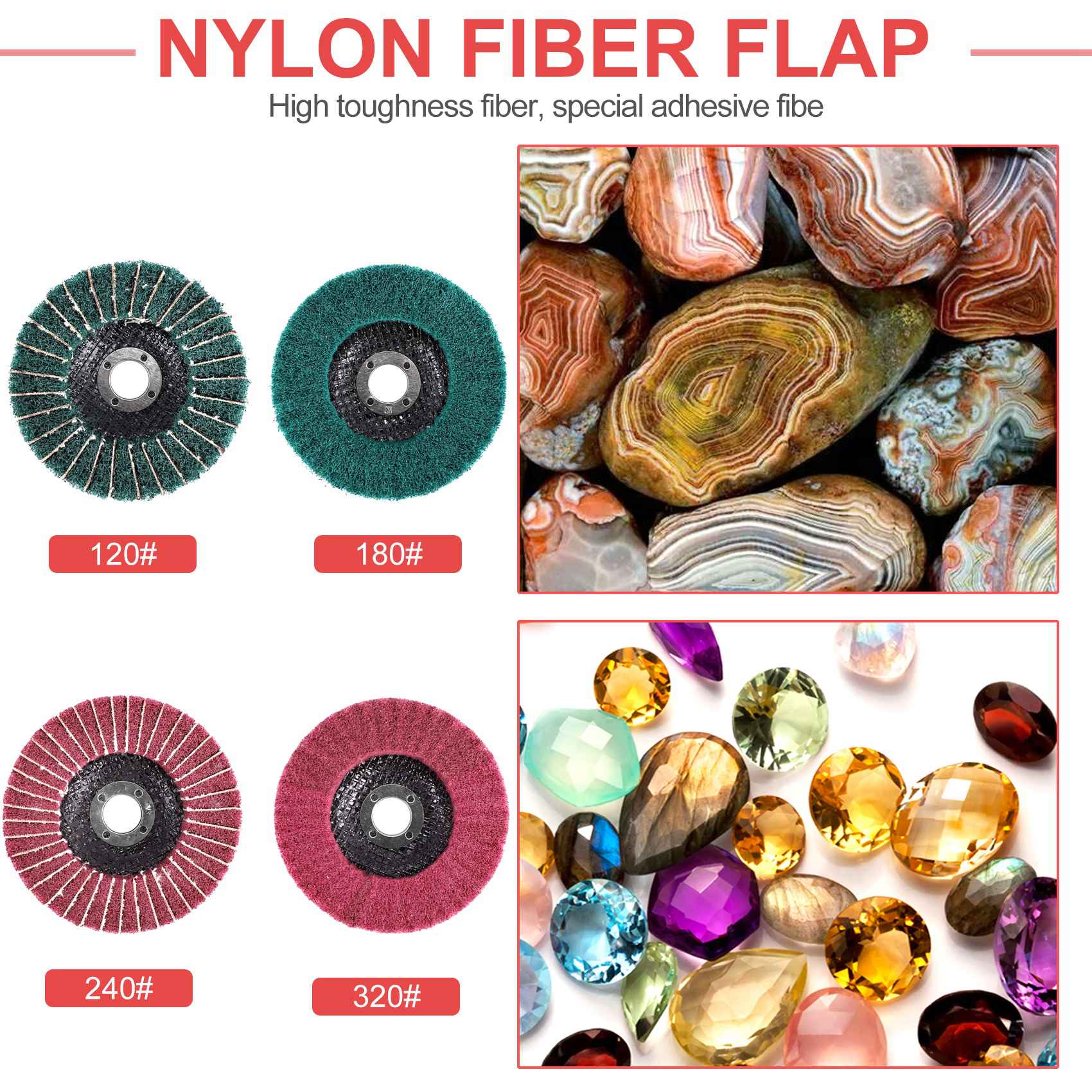 ใหม่ 8PCS 4 นิ้วสีแดงและสีเขีย - Angle Grinder Flap Disc Set บทวิจารณ์และราคา