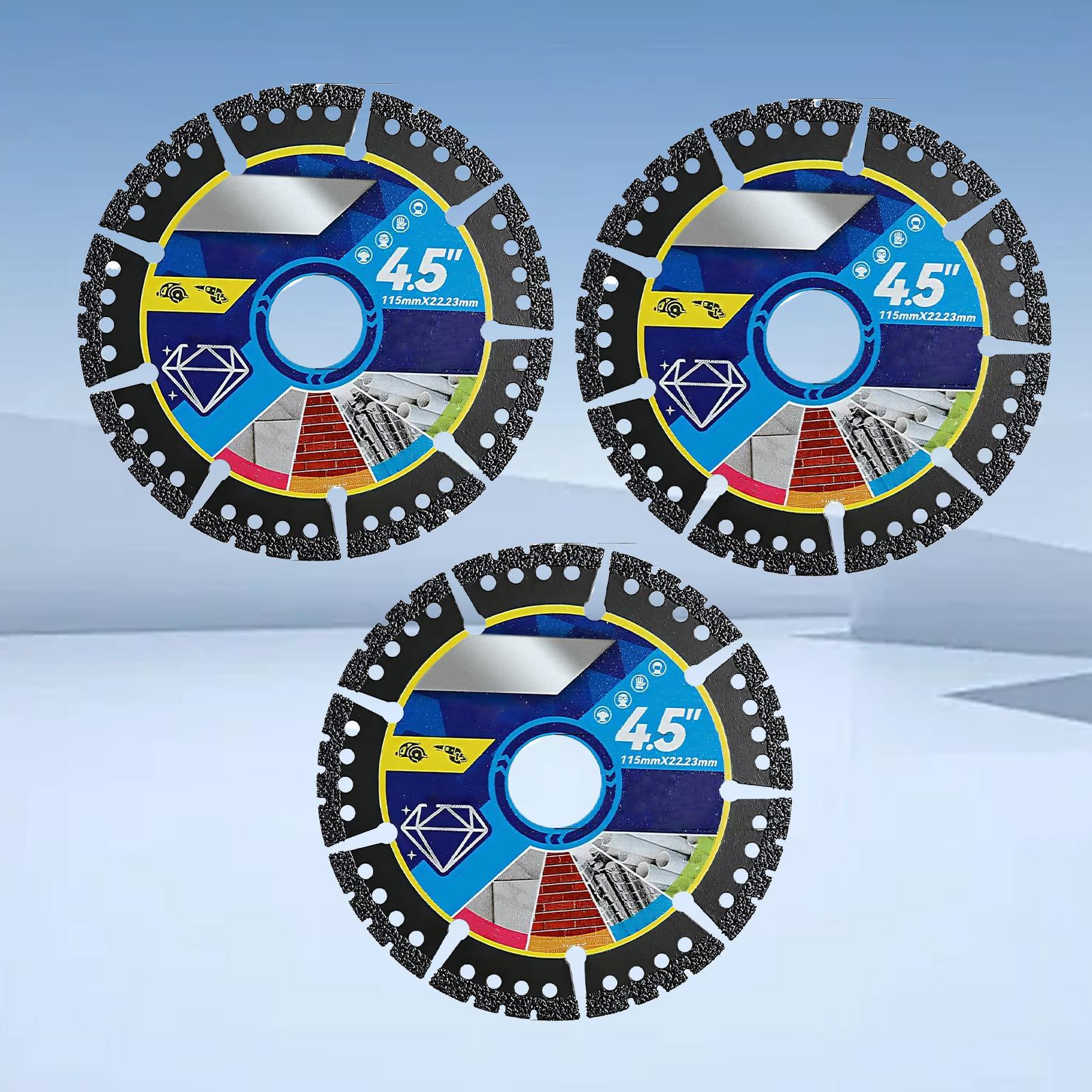 ใบเลื่อยตัด 3 ชิ้น ขนาด 4.5 นิ - Angle Grinder Diamond Blade Concrete บทวิจารณ์และราคา