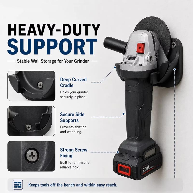ที่ยึดเครื่องเจียรแบบติดผนังรุ - Angle Grinder Stand Holder บทวิจารณ์และราคา