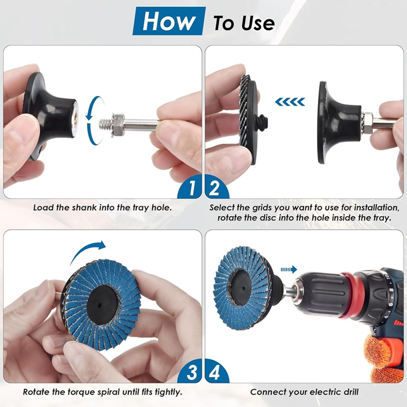AC88 ชุดแผ่นขัด 72 ชิ้น ขนาด 2 - Angle Grinder Flap Disc Set บทวิจารณ์และราคา