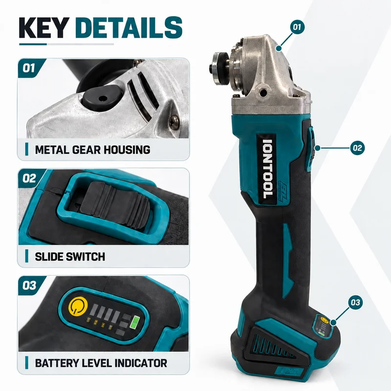 เครื่องเจียรไร้สาย IONTOOL รุ่ - Brushless Grinder 100Mm 850W บทวิจารณ์และราคา