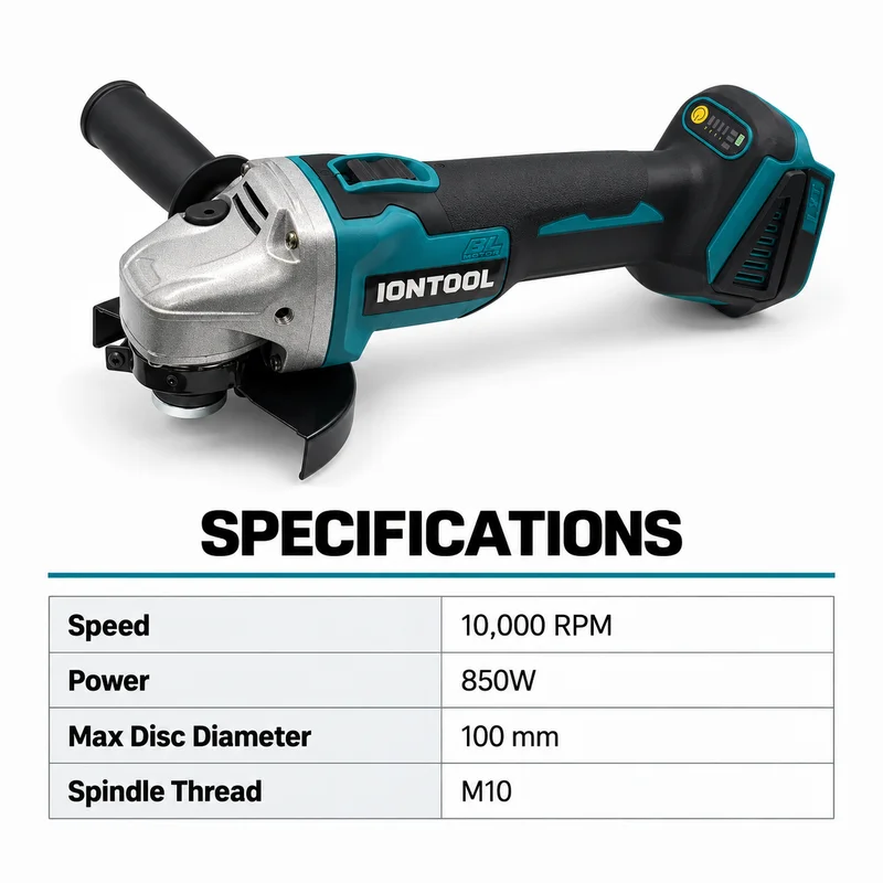 เครื่องเจียรไร้สาย IONTOOL รุ่ - Brushless Grinder 100Mm 850W บทวิจารณ์และราคา