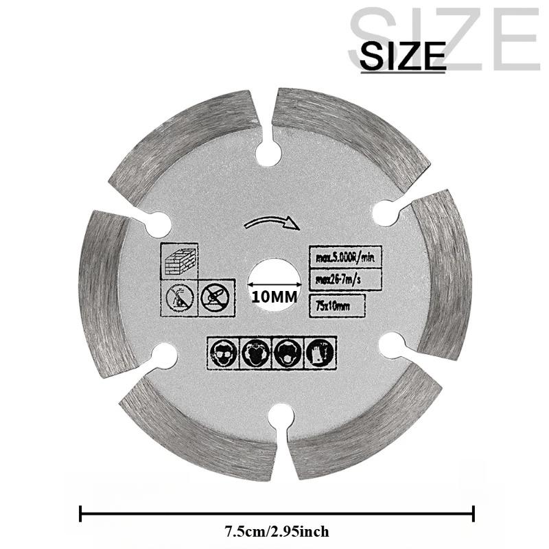 1/3 ชิ้น ใบตัดหินขนาด 3 นิ้ว ใ - Angle Grinder Diamond Blade Concrete บทวิจารณ์และราคา