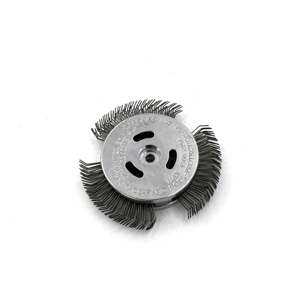 แปรงลวดเหล็กแบบมีหน้าแปลนขนาด  - Angle Grinder Wire Brush Wheel บทวิจารณ์และราคา