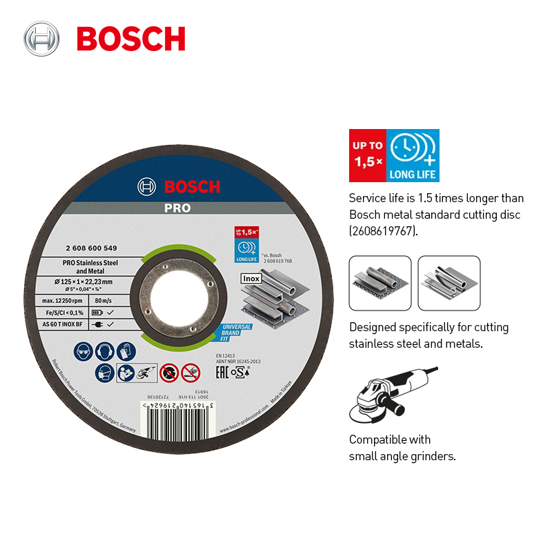 บ๊อช 125 มม. ใบตัด ล้อตัด เครื - Angle Grinder Cutting Disc 125Mm บทวิจารณ์และราคา