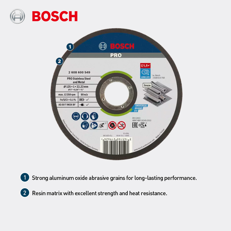 บ๊อช 125 มม. ใบตัด ล้อตัด เครื - Angle Grinder Cutting Disc 125Mm บทวิจารณ์และราคา